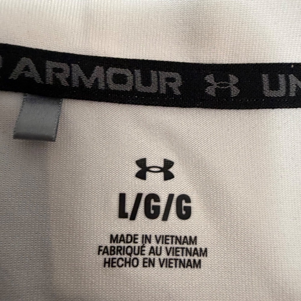 Under Armour Pullover Womens Large White Notre Dame Fighting Irish 1/4 Zip Top - Picture 3 of 13